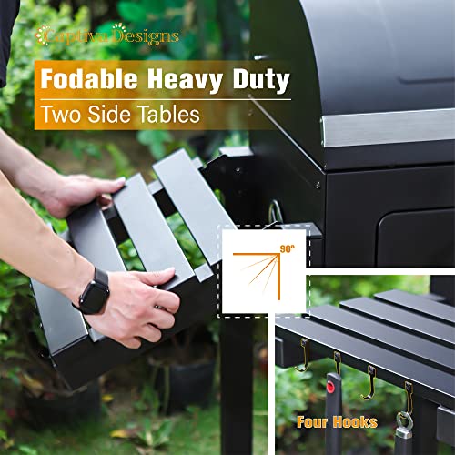 Captiva Designs Extra Large Charcoal BBQ Grill with Oversize Cooking Area(794 sq.in.)