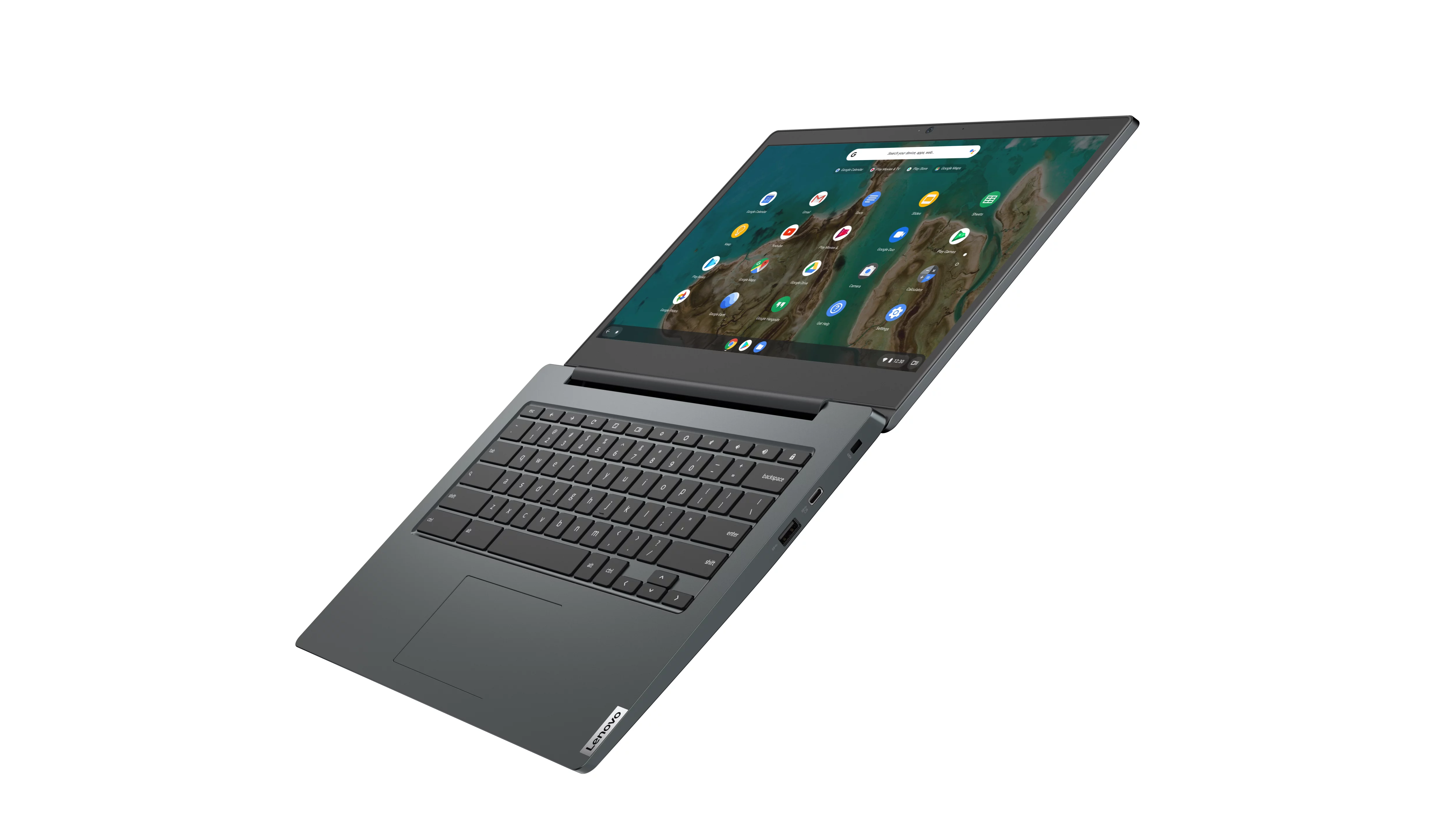 Lenovo ChromeBook 3 14" with Headset Bundle, Celeron N4020, 4G RAM, 64G eMMC, Chrome OS, Abyss Blue, 82C1002AUS