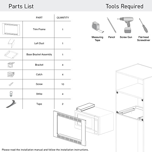 Panasonic Trim Kit for 1.6 cu ft Microwave Ovens
