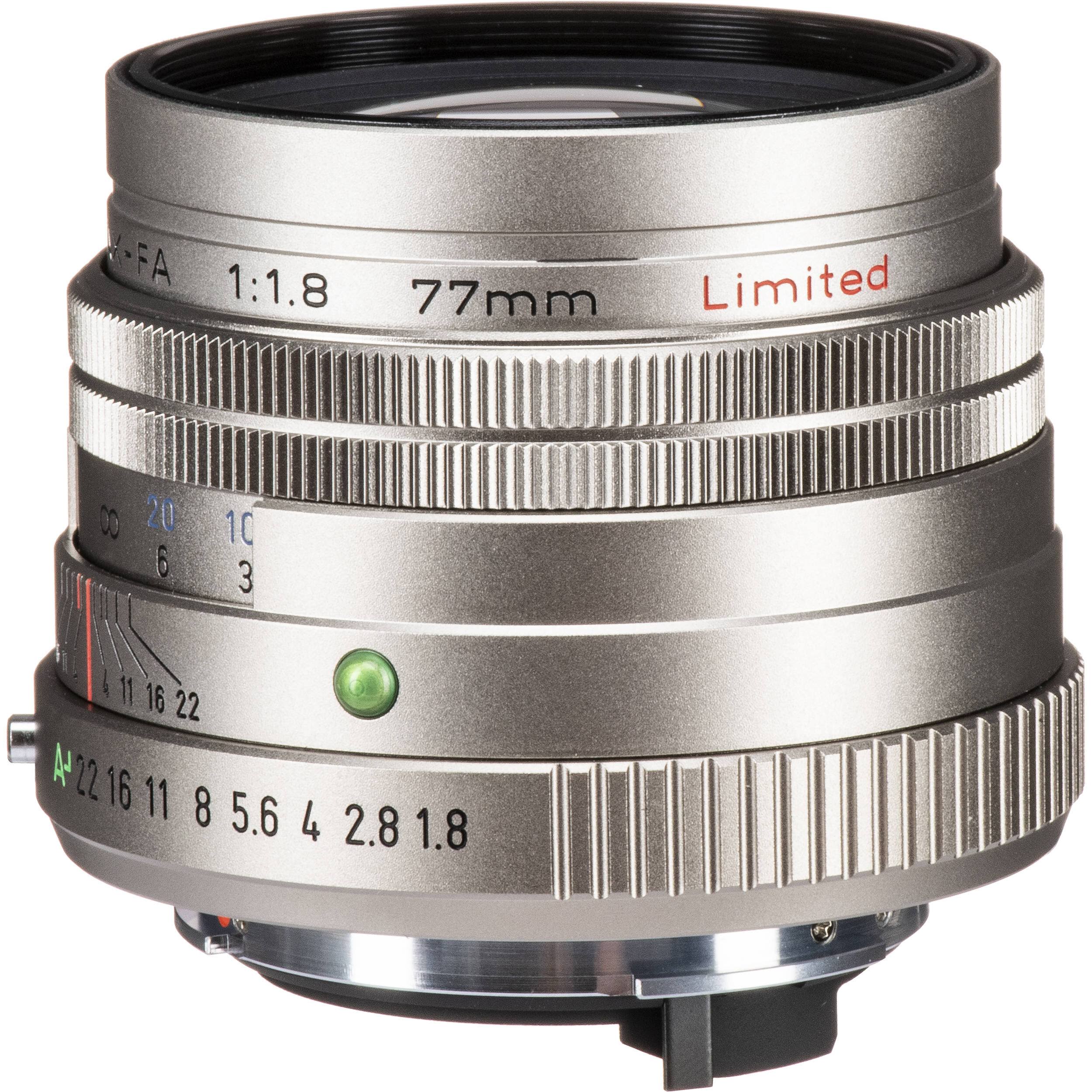 Pentax SMC Pentax-FA 77mm f/1.8 Limited Lens (Silver)