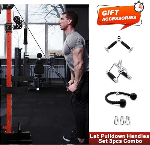 RitFit Multi-Function Squat Rack Power Cage PPC03 with Cable Crossover System, 1000LBS Capacity Power Rack and Packages with Optional Weight Bench