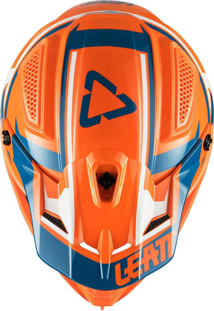 Leatt GPX 4.5 V20 Motocross Helmet, blue-orange, Size Xs