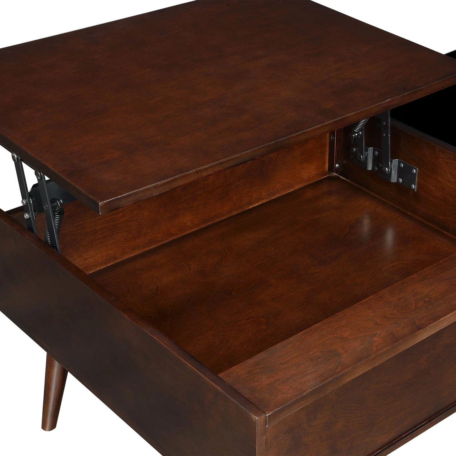 Picket House Morgan Mid-Century Lift-Top Coffee Table in Espresso