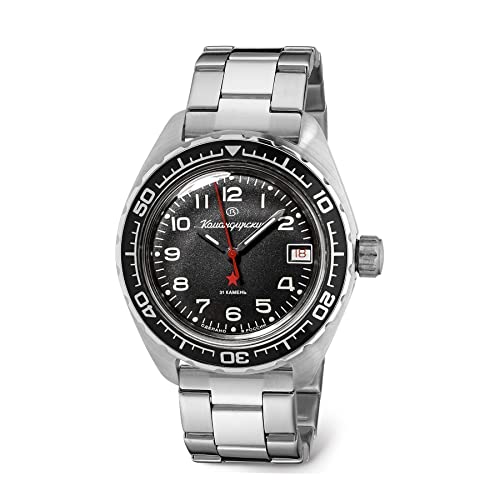 Vostok | Komandirskie K-02 Automatic Self-Winding Russian Military Diver Wrist Watch | WR 200 m | Fashion | Business | Casual Men's Watches | Model