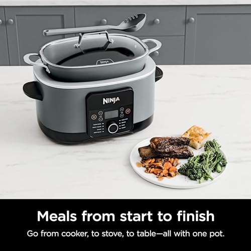 Ninja MC1001 Foodi PossibleCooker PRO 8.5 Quart Multi-Cooker, with 8-in-1 Slow Cooker, Pressure Cooker, Dutch Oven & More