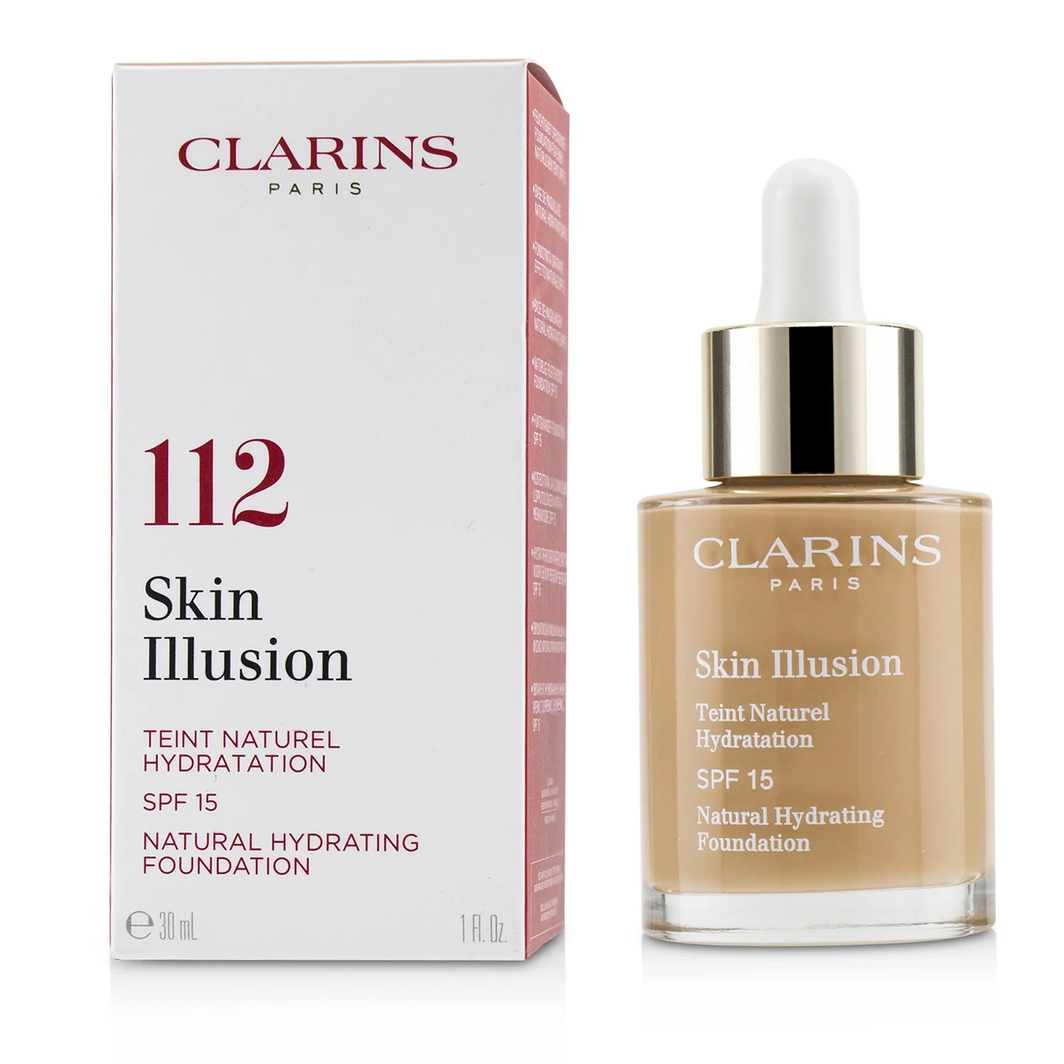 Clarins Skin Illusion Natural Hydrating Foundation SPF 15 # 105 Nude  30ml/1oz