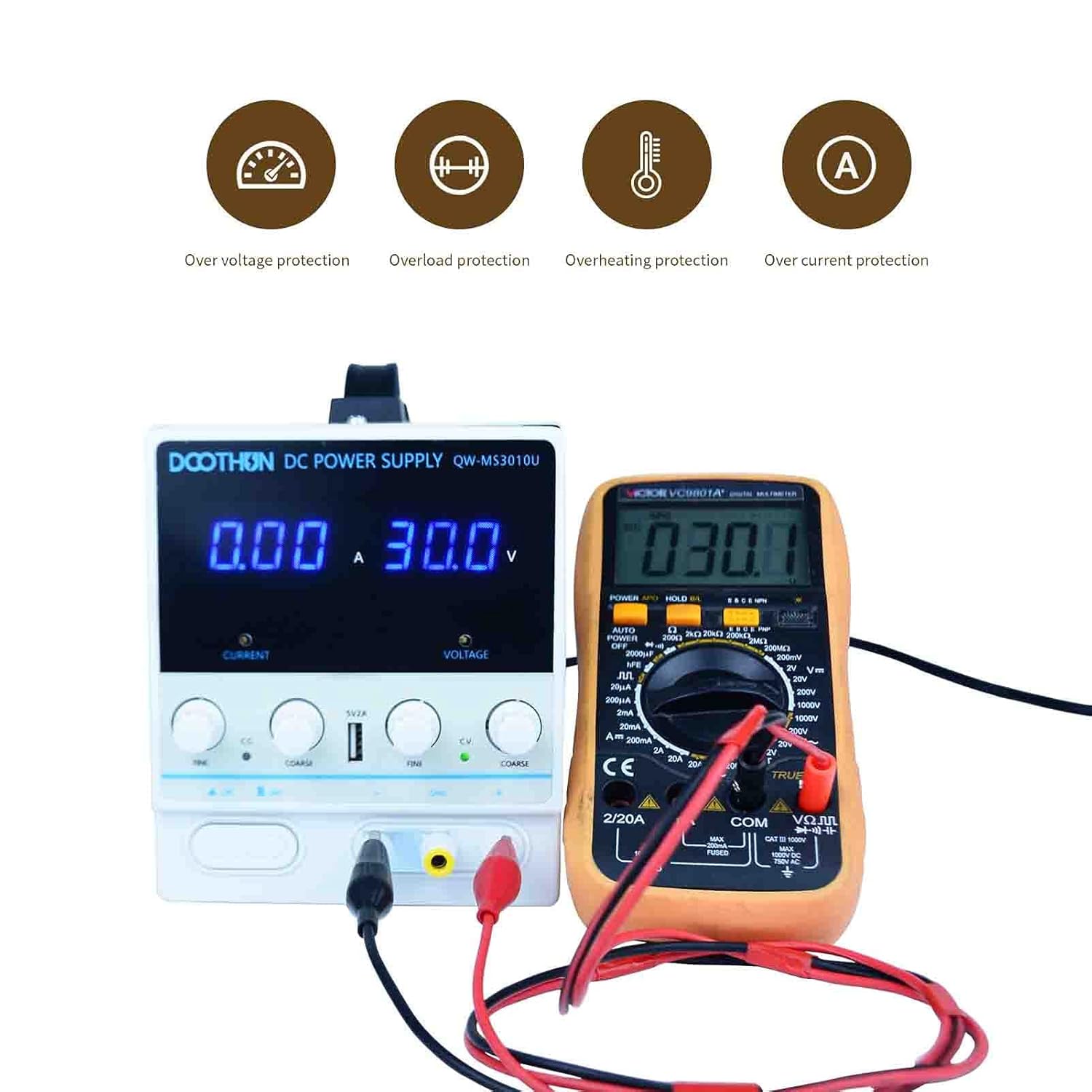 DOOTHUN DC Power Supply Variable Adjustable Switching Regulated Bench Power Supply