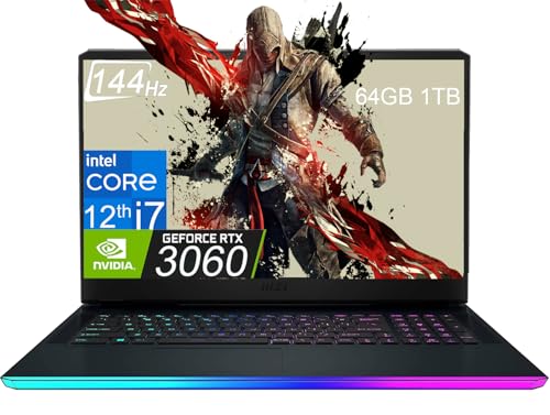 MSI Raider GE76 Gaming Laptop: Intel Core i9-12900H, GeForce RTX 3060, 17.3" 144Hz FHD Display,16GB DDR5, 1TB NVMe SSD, Thunderbolt 4, Cooler Boost 5