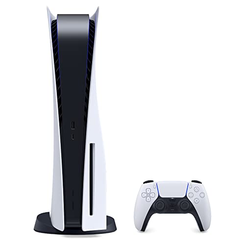 PlayStation 5 Disc Edition 825GB Gaming Console + 1 Wireless Controller for PS5, 8-Core x86-64-AMD Ryzen Zen 2 CPU, 16GB GDDR6, Up to 120FPS