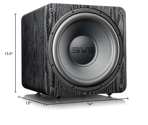 SVS SB-1000 Pro 10 Inch Sealed Subwoofer with SoundPath Wireless Audio Adapter (Black Ash)