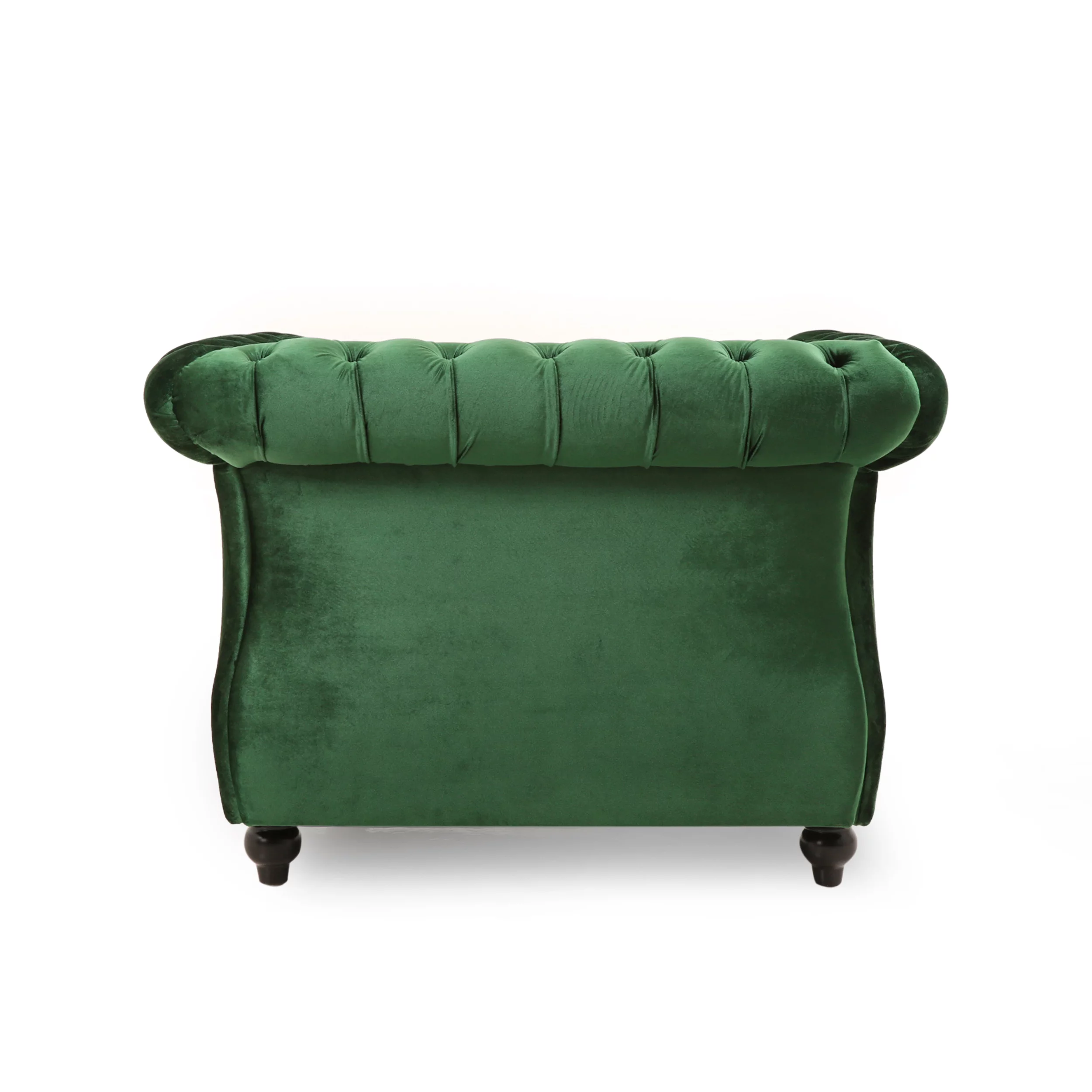 Noble House Millie Chesterfield Velvet Club Chair, Green - Radiant Selections