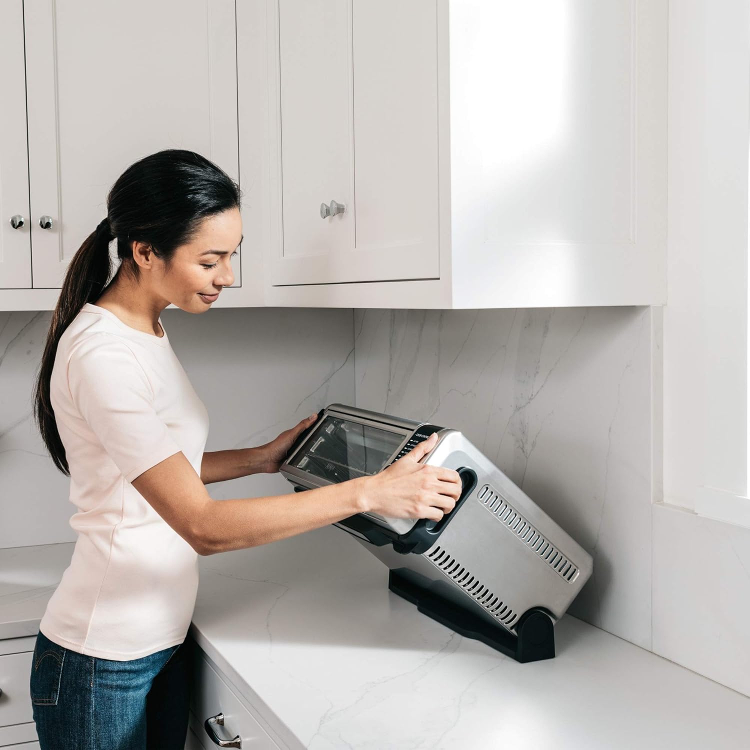 Ninja Foodi SP101/FT102CO Digital Fry, Convection Oven, Toaster, Air Fryer, Flip-Away for Storage, with XL Capacity