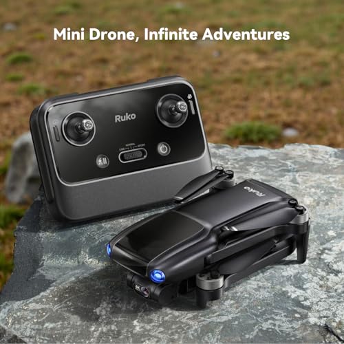 Ruko U11MINI 4K, Drones with Camera for Adults 4K Video 8K Photo, Under 249g, 3-Axis Gimbal EIS, 20000ft FPV Transmission, AI Takeoff/Landing