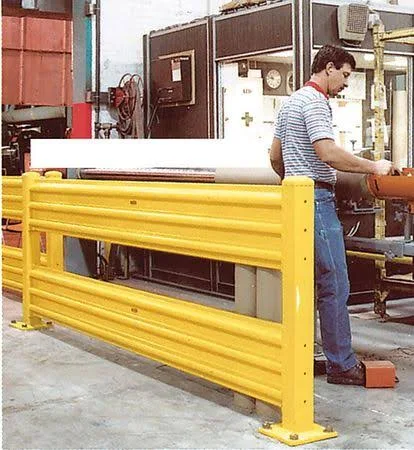Zoro Select 5ae60 Guard Rail,L80In, Yellow