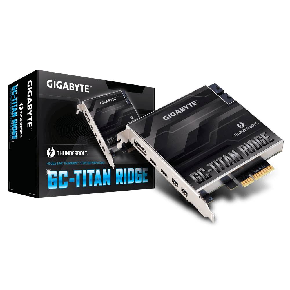 Gigabyte GC-Titan Ridge Thunderbolt 3 PCI-Ex4 Add on Card USB Type-C