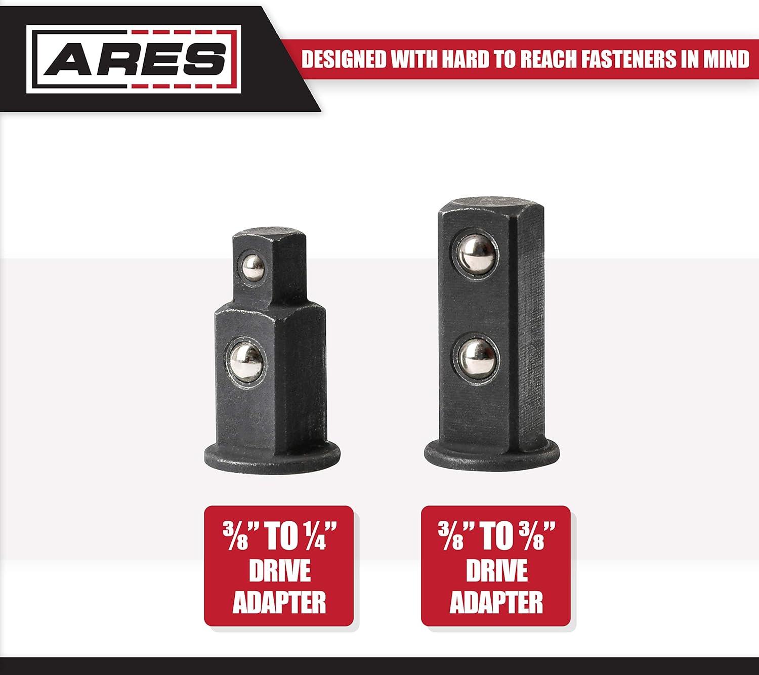 ARES 15008 - Impact Ready Offset Extension Wrench & Low Profile Socket Set