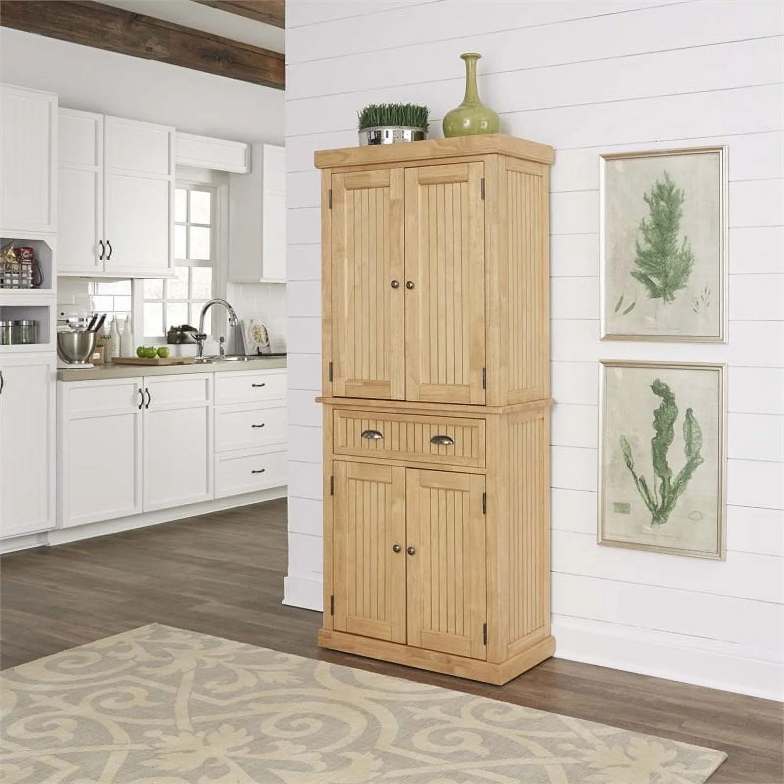 Pemberly Row Pantry in Natural Maple
