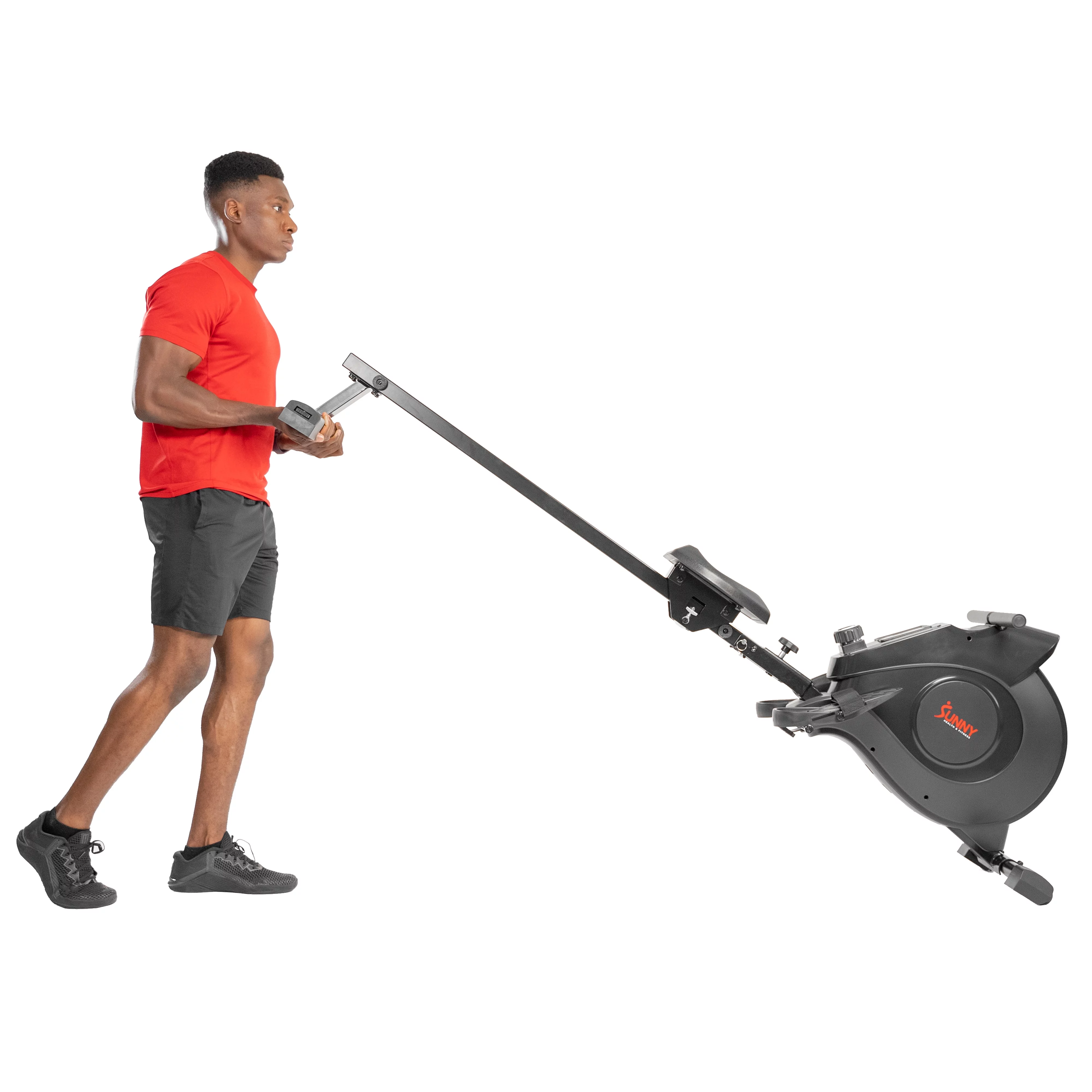 Sunny Health & Fitness Smart Magnetic Rowing Machine with Extended Slide Rail with Optional Exclusive SunnyFit® App Enhanced Bluetooth Connectivity