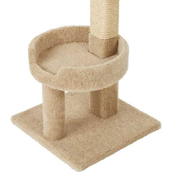 Frisco 32-in Real Carpet Wooden Cat Tree - Pet Supplies online store