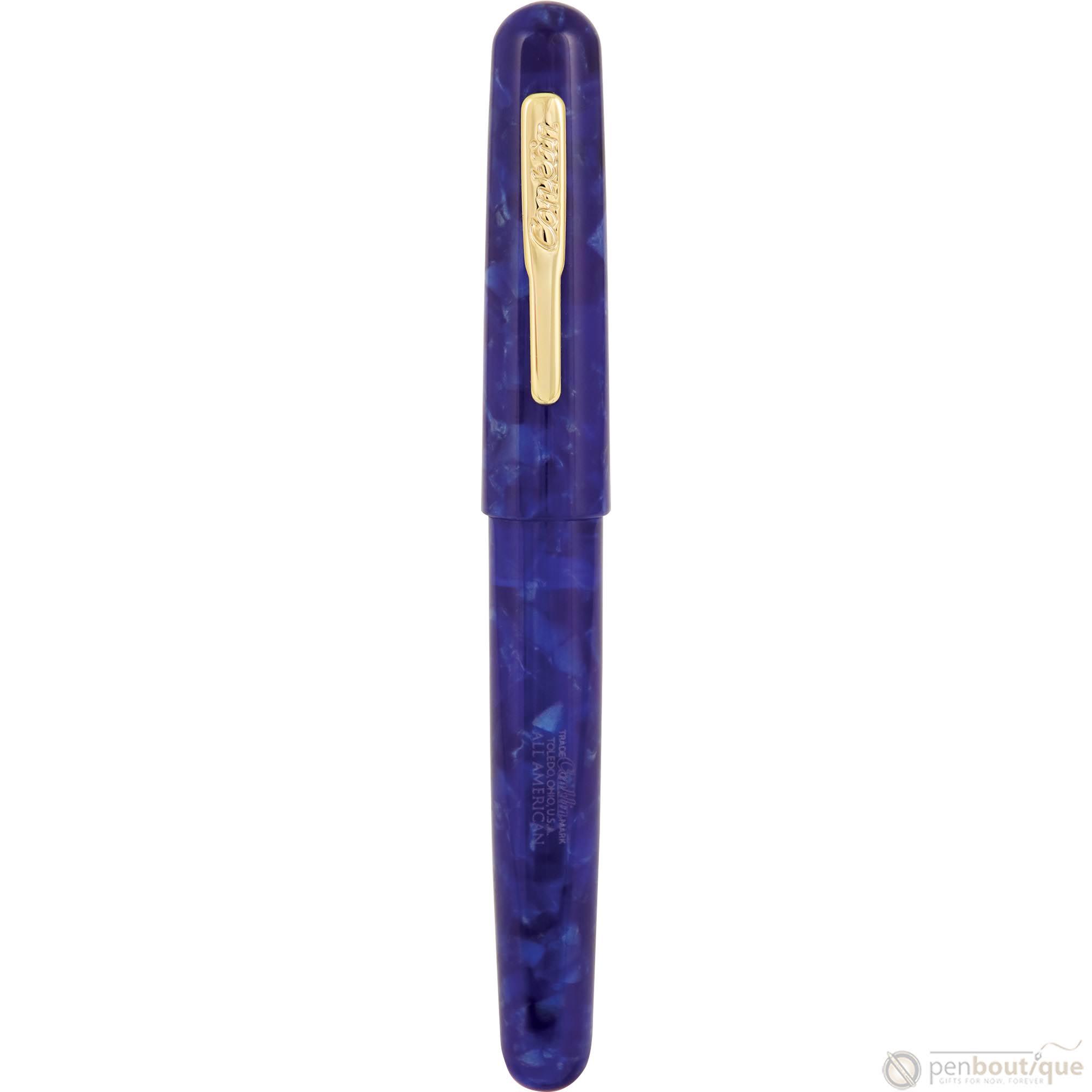 Conklin All American Blue-Lapis Fountain Pen, Omniflex