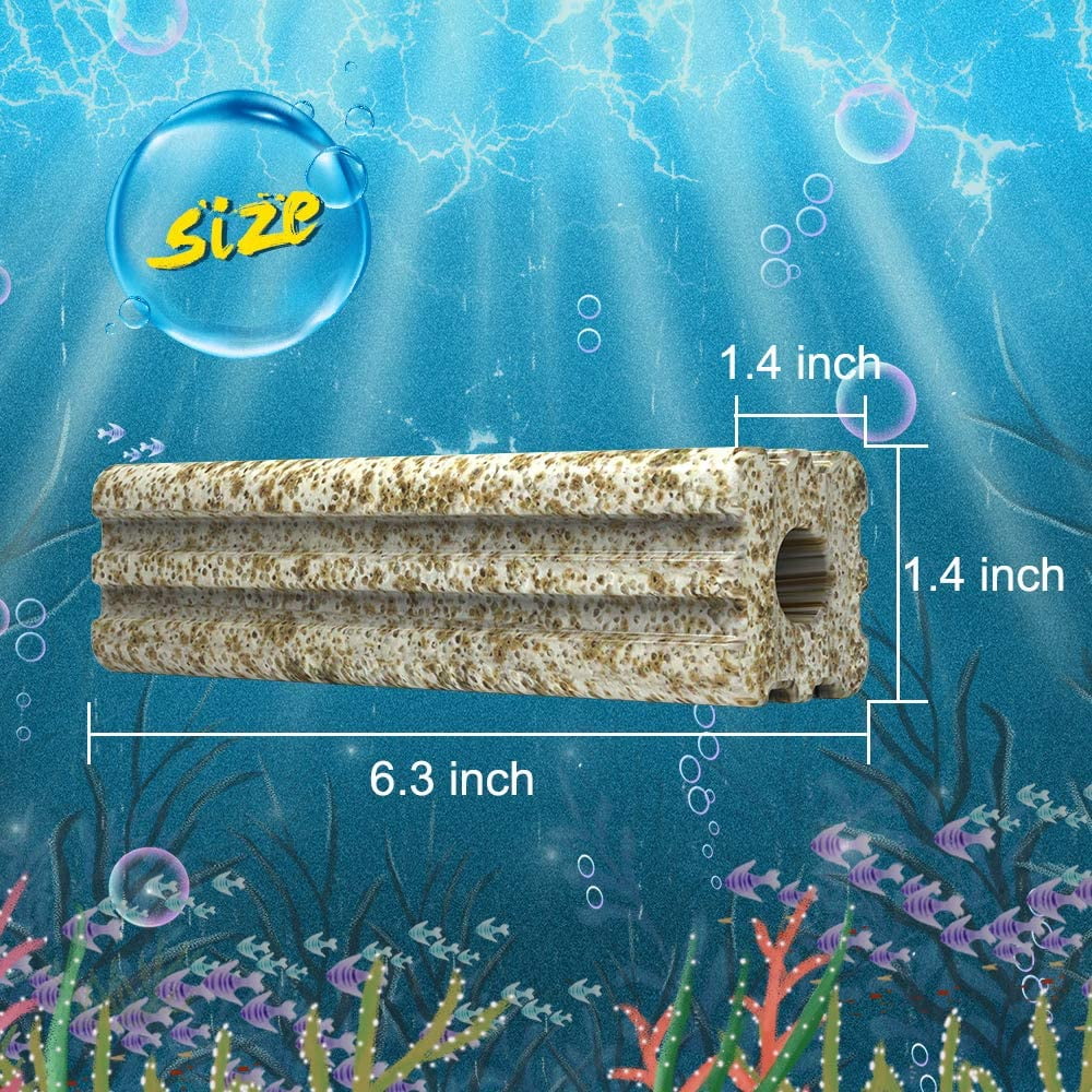 Aquarium Filter Media, 100pcs Bio Ceramic for Fresh &amp; Sea Water Fish Tank, Koi Pond (3DS Nano Ceramic)