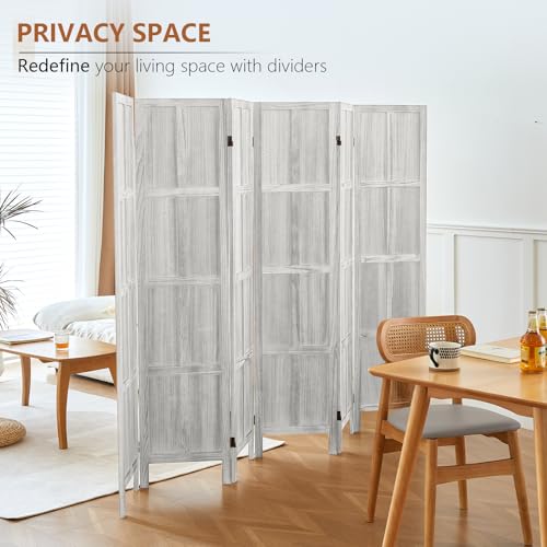 4 Panel Room Divider, 5.6 FT Folding Privacy Screen Room Divider, Partition Divider for Room Separation, Room Partition Separator
