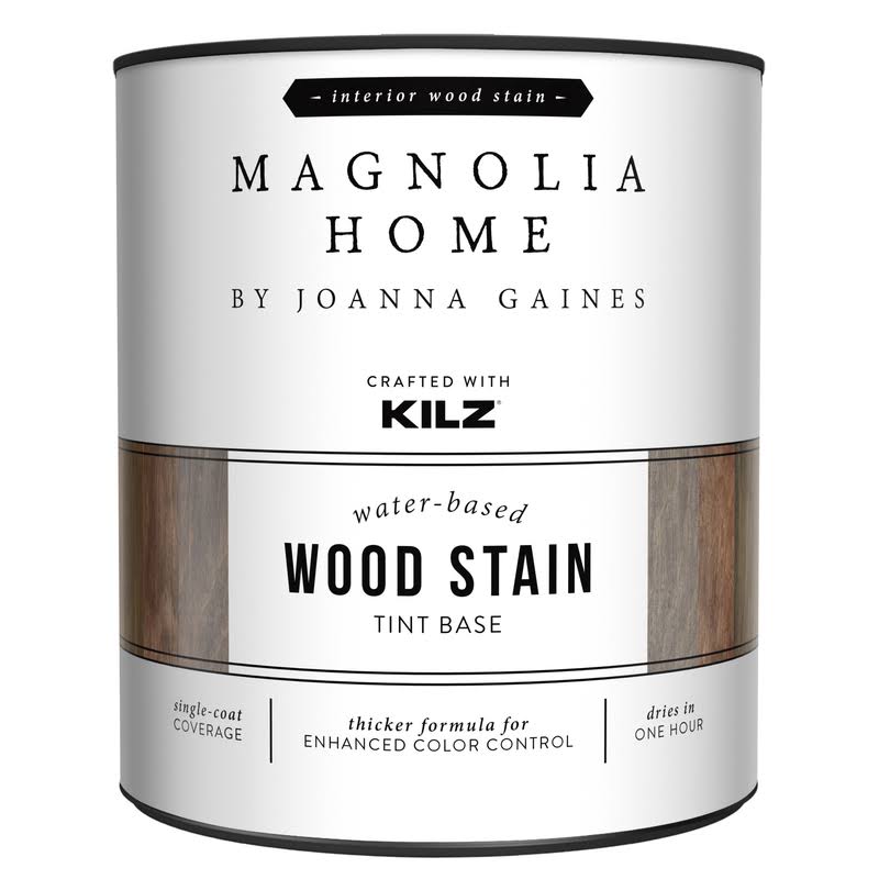 Magnolia Home by Joanna Gaines 1018632 1 qt. Kilz Transparent Flat Clear Water-Based Wood Stain Paint - Pack of 6