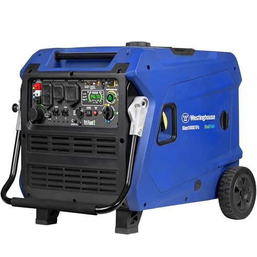 Westinghouse 11000 Peak Watt Tri-Fuel Portable Inverter Generator, Remote Start, Transfer Switch Ready, Gas/Propane/Natural Gas Powered, Low THD