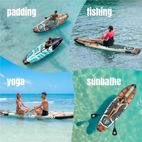 11'6"x35" Inflatable Stand Up Paddle Board 450LBS Weight Capacity Extra Wide Non-Slip Stable Deck Adult SUP
