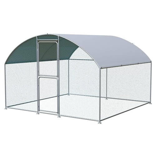 Large Chicken Coop, Chicken Coops for 30 Chickens, Chicken Runs for Yard with Water Poof & UV Resistance Cover