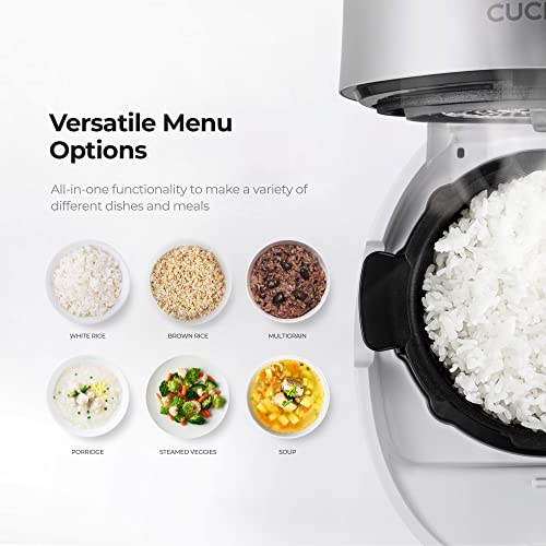 CUCKOO 6-Cup Uncooked / 12-Cup Cooked Induction Heating Twin Pressure Rice Cooker, 16 Menu Modes, Multi-Language Voice Guide
