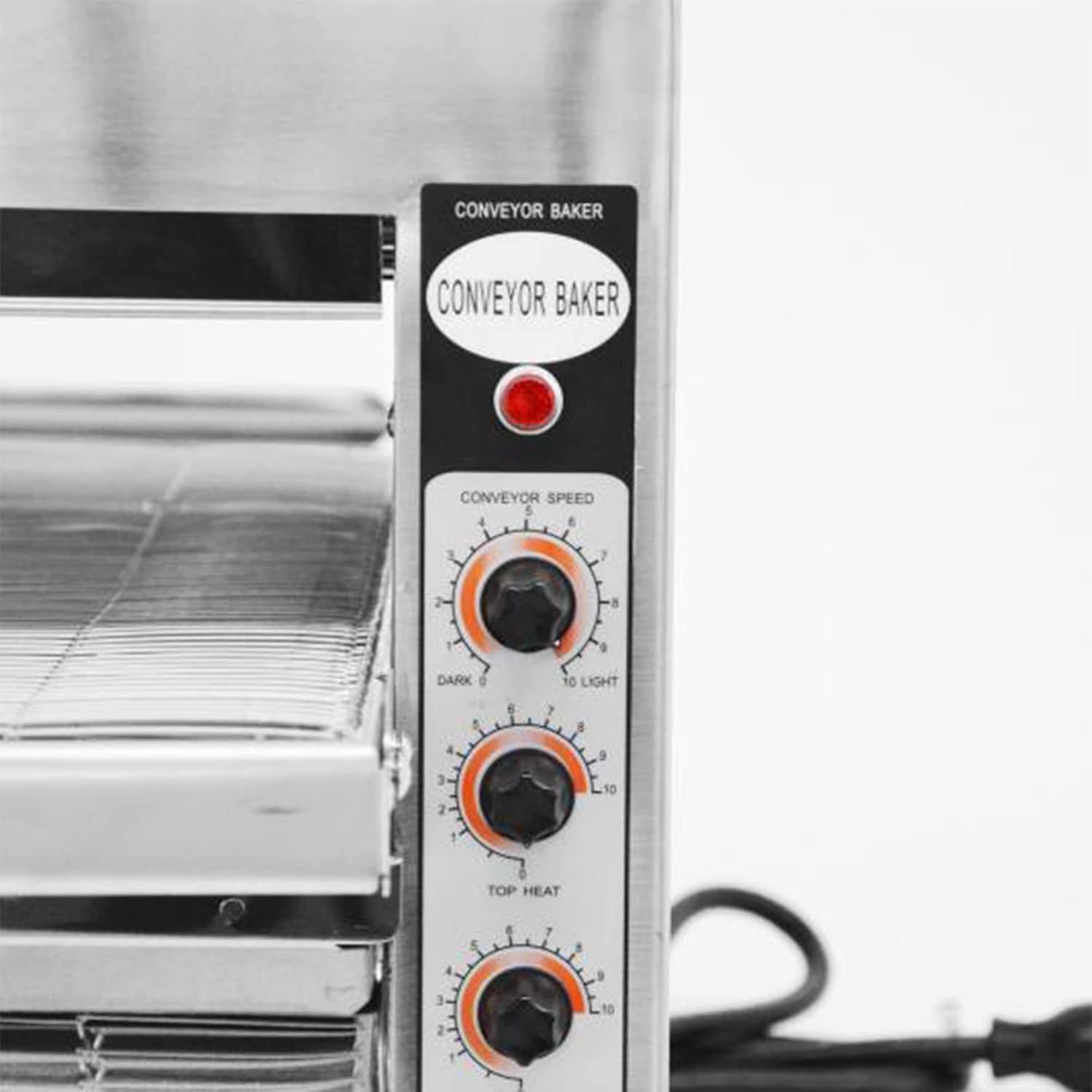 11387 14 Inch Wide Conveyor Belt Adjustable Heat and Speed Stainless Steel Infrared Baking Commercial Kitchen Toaster Oven