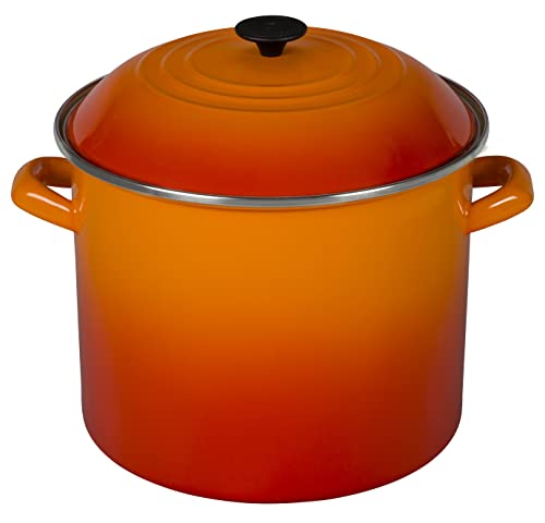 Le Creuset Enamel on Steel Stockpot, 10 qt., Olive