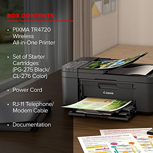Canon PIXMA TR8620a - All-in-One Printer Home Office|Copier|Scanner|Fax|Auto Document Feeder | Photo, Document | Airprint (R), Android, Black