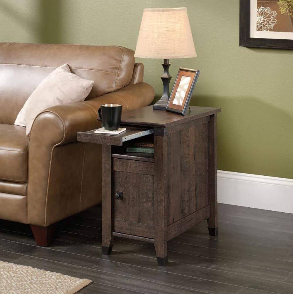 Sauder Carson Forge Side Table, Washington Cherry Finish