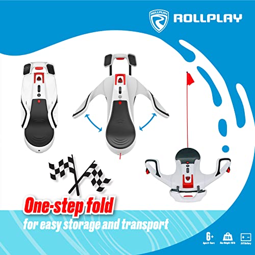 Rollplay Nighthawk Electric Ride On Toy for Ages 6 & Up with 12V 7AH Rechargeable Battery, Side Handlebars for Steering, Tall Rear Safety Flag