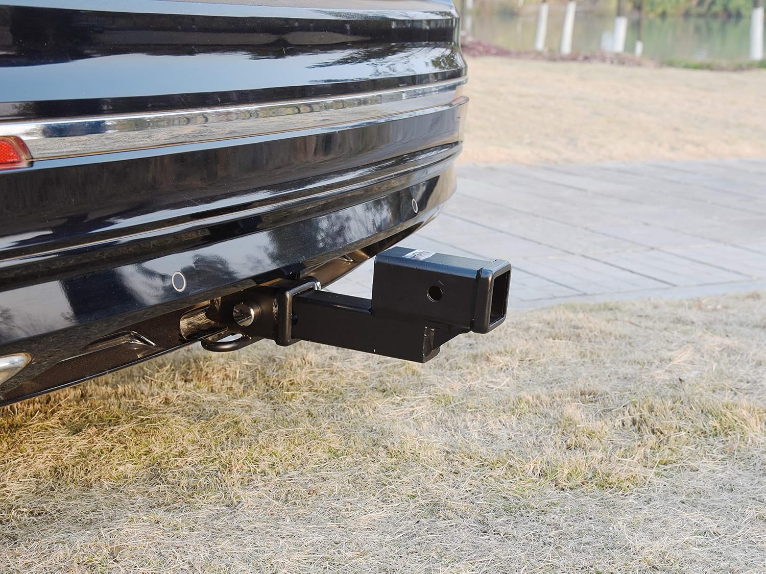 TOPTOW 64121 2-inch Receiver Trailer Hitch Extension Riser with 2-inch Rise/Drop, 2-inch Solid Shank, 10000lbs Capacity, Anti-Rattle Bolt Pack of 2