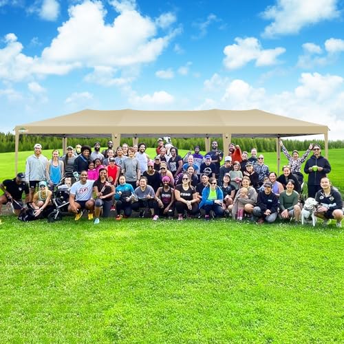 COBIZI 10x10 Pop up Canopy Tent Protable Canopy Tent with 4 Sidewalls Waterproof Commercial Instant Shelter for Parties, Wedding
