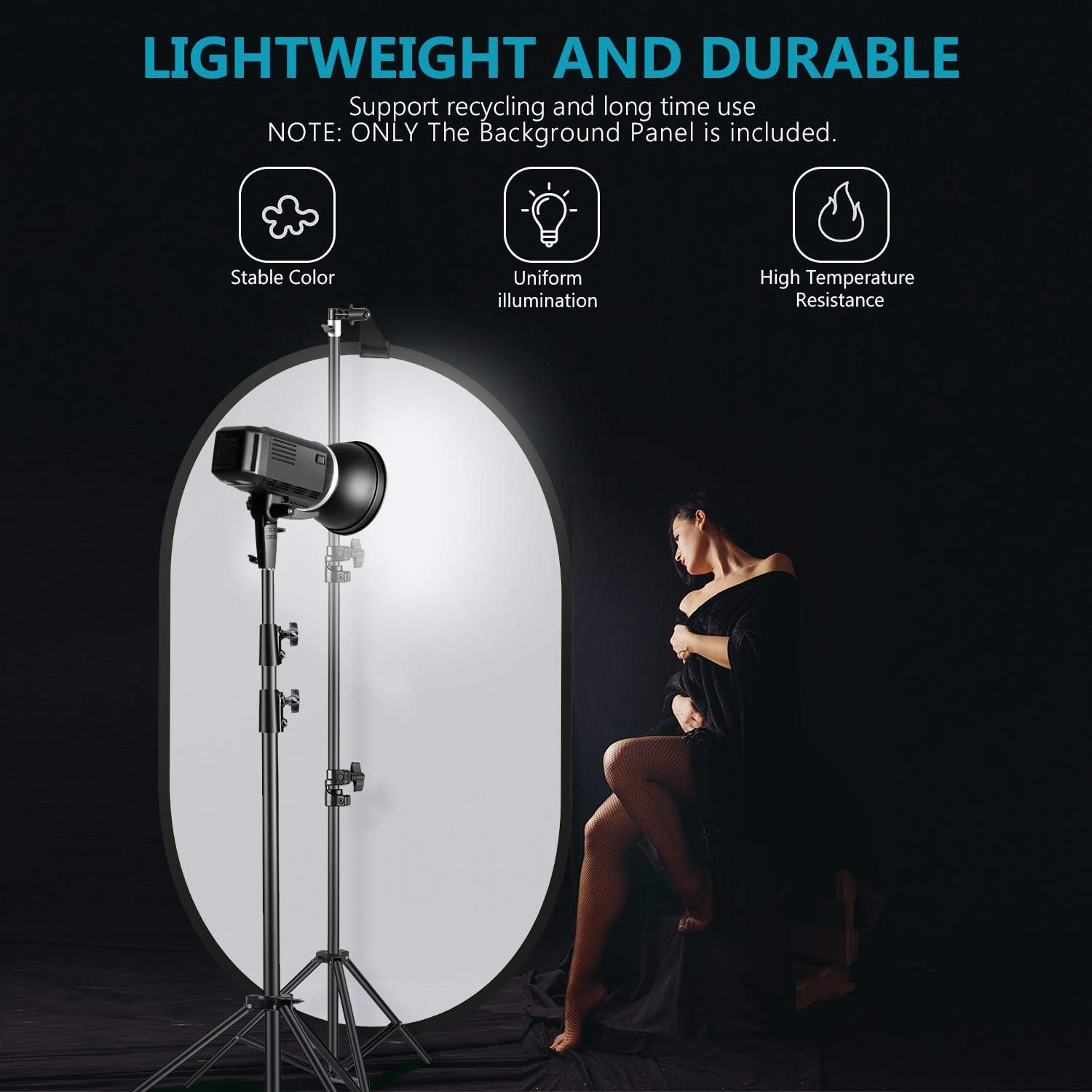 Neewer Professional Lighting Studio 5x7 feet/150x200 cm Pop out Foldable Soft Diffuser Disc Panel Reflector with Carrying Case for Studio and Outdoor