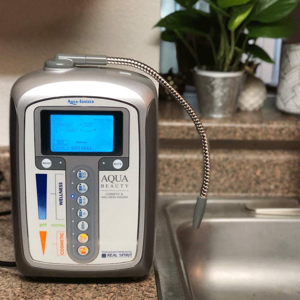 Aqua Ionizer Deluxe | Water Ionizer | 7 Water Settings | Home Alkaline Water Filtration System | Produces pH 4.5-10.0 Alkaline Water | Up to -600mV