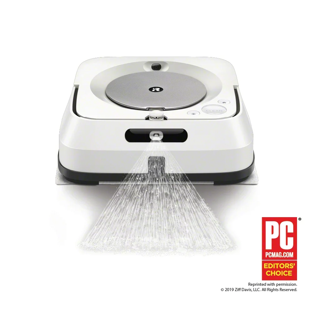 iRobot Braava Jet M6 (6110) Ultimate Robot Mop- Wi-Fi Connected, Precision Jet Spray, Smart Mapping, Works with Google Home, Ideal for Multiple Rooms