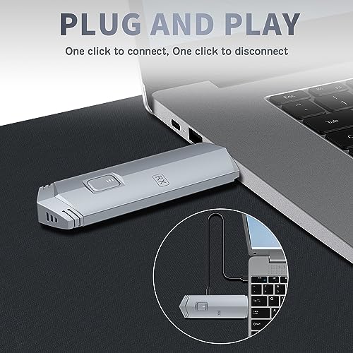 Wireless HDMI Transmitter and Receiver, HDMI Wireless Extender Portable 4k Wireless HDMI Kit, Plug & Play