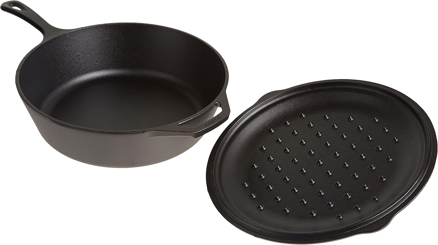Lodge Combo Cooker Cast Iron, 10.25", Black