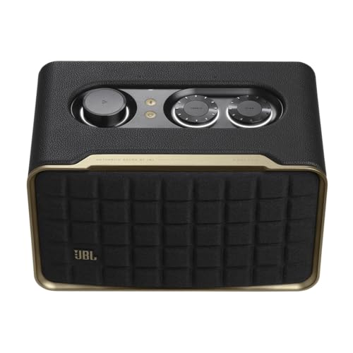 JBL Authentics 200 - Retro Style Smart Home Speaker with Built in Wi-Fi, Bluetooth and Voice Assistants, Alexa and Google Assistant