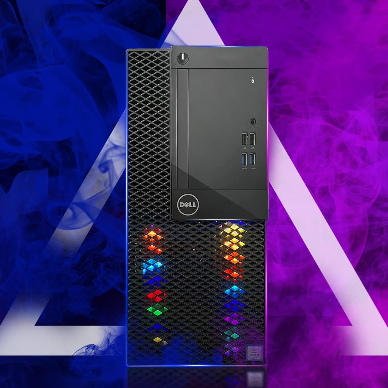 Dell RGB Gaming PC Desktop Computer - Intel Quad I5-7500 up to 3.8GHz, GeForce GTX 1660 Super 6G, 16GB DDR4 Memory, 256G SSD + 3TB