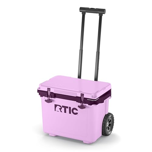 RTIC 22 QT Ultra-Light Wheeled Cooler with Handle, Hard Insulated Portable Ice Chest Box for Beach, Drink, Beverage, Camping, Picnic, Fishing, Boat