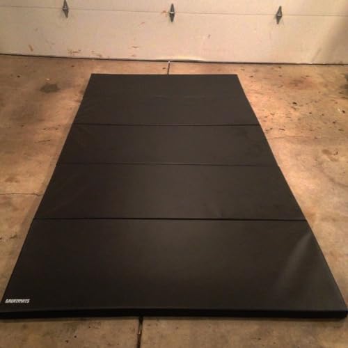 Greatmats Gym Folding Mats 5x10 Ft x 2 Inch for Martial Arts, Gymnastics, Tumbling, Cheerleading, Home Exercise, MMA