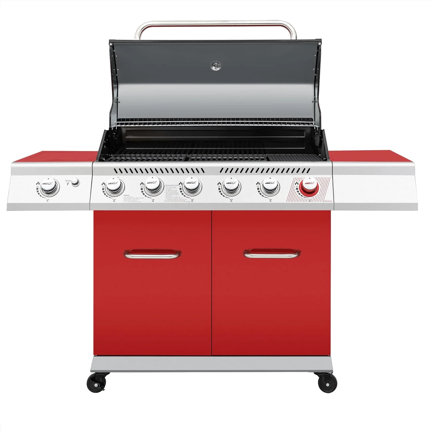 Royal Gourmet GA6402R 6-Burner BBQ Gas Grill with Sear Burner and Side Burner