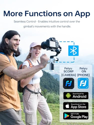 FeiyuTech SCORP-C [Official] Camera Stabilizer 3-Axis Mirrorless Gimbal Lightweight Stabilizer,for DSLR Camera