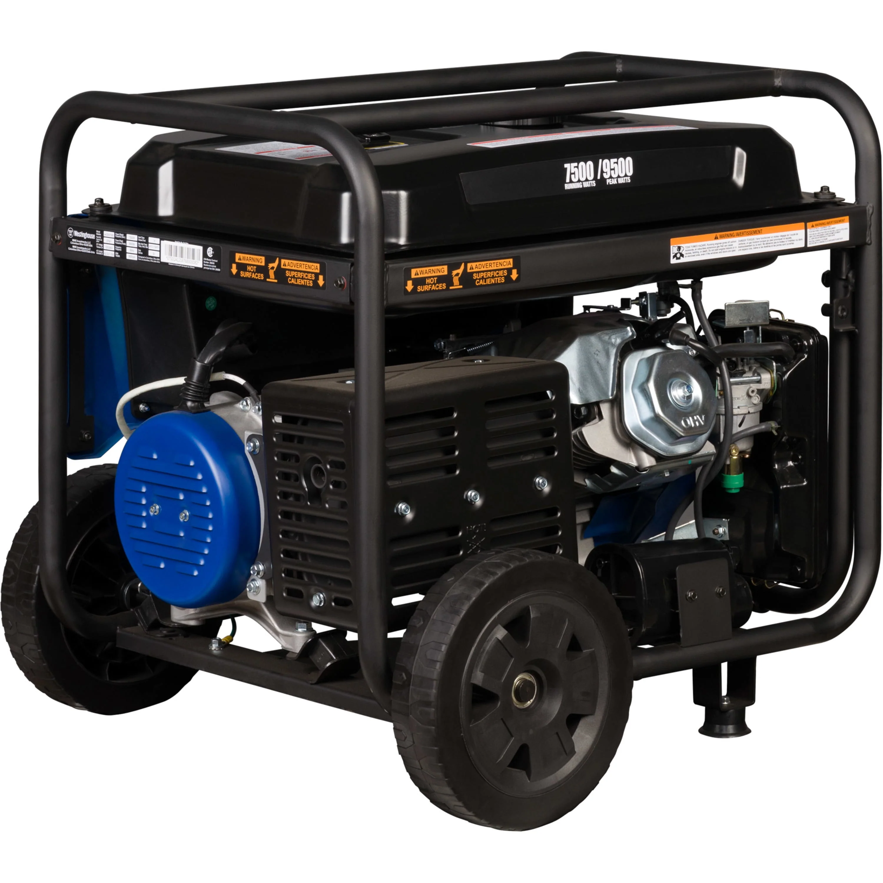 Westinghouse 9500 Peak Watt Home Backup, Remote Electric Start, Gas Powered Portable Generator